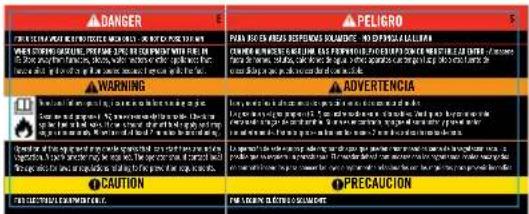 Champion 73001iDF - Safety Label Locations - 7