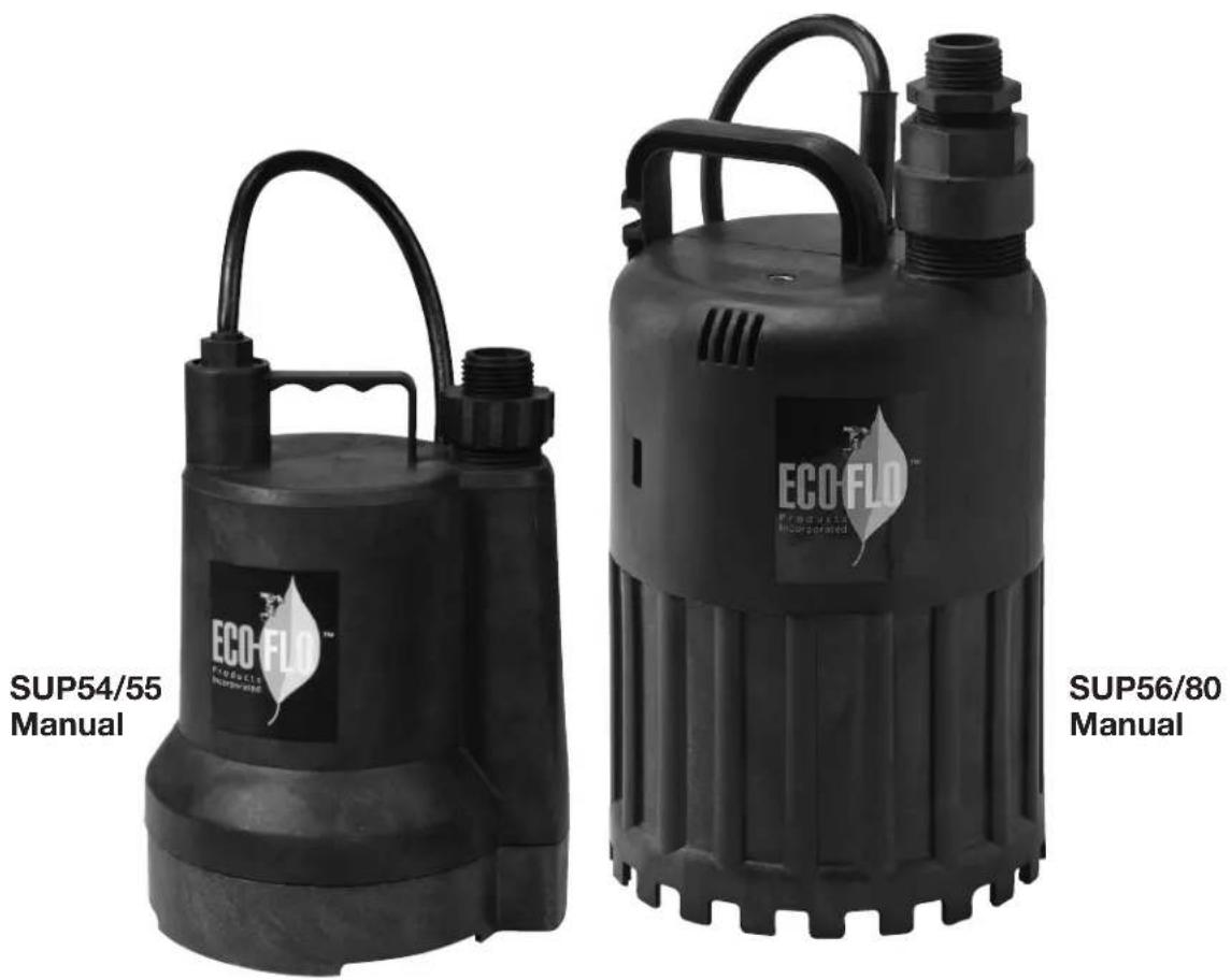 Eco-Flo EMRY4768743 - Sumergibles Bombas   Manuales de Utilidad - 1
