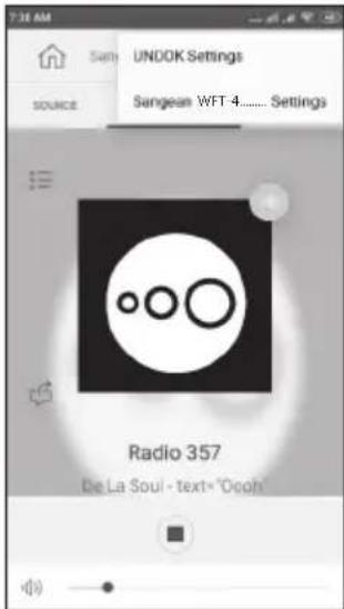 SANGEAN WFT4 - Configuration des paramètres de la radio à l'aide de l'application UNDOK - 1