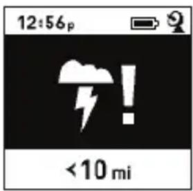 BUSHNELL BackTrack GPS FishTrack - Avertissement relatif à l'indicateur de foudre : - 1