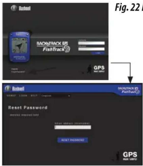 BUSHNELL BackTrack GPS FishTrack - ACCESSO/MODIFICA PASSWORD - 2
