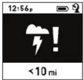 BUSHNELL BackTrack GPS FishTrack - Advertencia del indicator de rayos: - 1