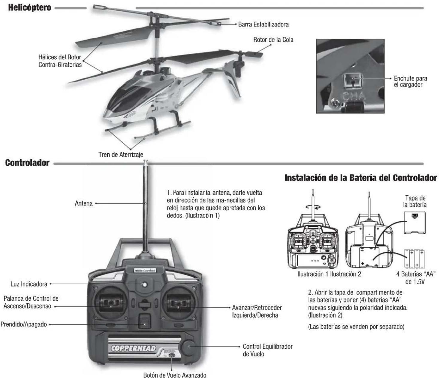 Estes Copperhead Helicopter - GARANTÍA LIMITADA DURANTE 90 DÍAS - 1