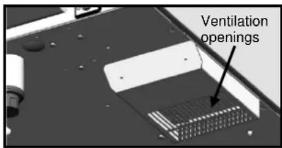 Vulcan TCM61E - CLEANING THE ELECTRONIC COMPARTMENT VENTILATION OPENINGS - 1