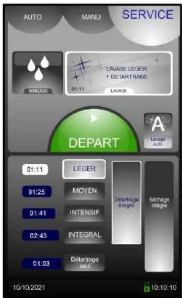 Vulcan TCM61E - LAVAGE « MANUEL » (lavage à la demande de l'opérateur): - 1