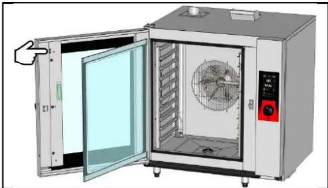 Vulcan TCM61E - Opening the internal glass - 1