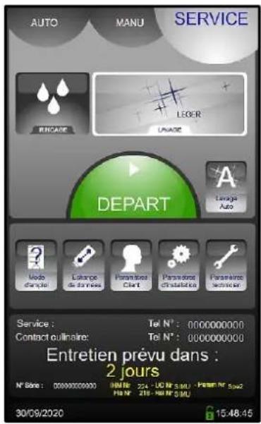 Vulcan TCM61E - MENU SERVICE - 1