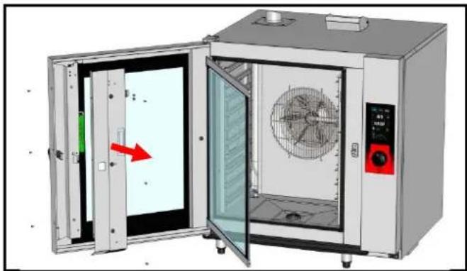 Vulcan TCM101G - Ouverture de l'habillage de porte - 1