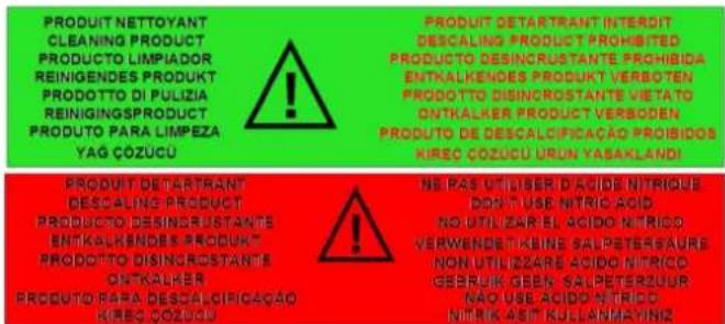 Vulcan TCM101G - DETECTION BIDON VIDE DU PRODUIT DE NETTOYAGE / PRODUIT DE DETARTRAGE - 3