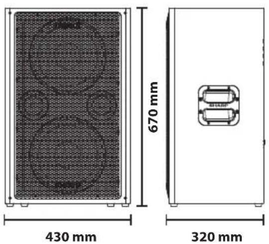 SHARP Sumobox Pro CPLS200 - Technical specification | Technische Daten | Especificationtica | Caracteristiques techniques | Specifiche tecniche | Technische specificaties | Dane technicznene | Texnueckne cpeuФkaun - 1