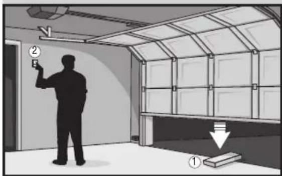 CHAMBERLAIN RJO101 - Pruebe que la puerta funciona de forma correcta: - 1
