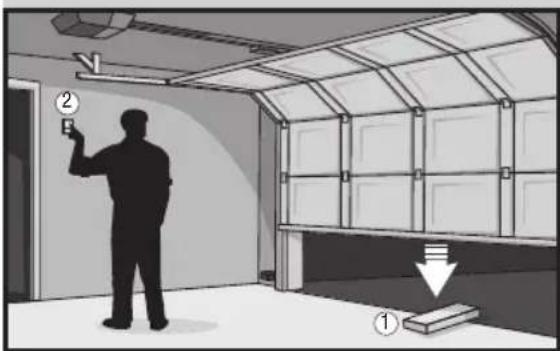 CHAMBERLAIN RJO101 - Test the opener safety features: - 1