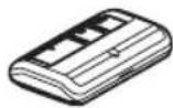 CHAMBERLAIN RJO101 - Control remoto de 3 botones: - 1