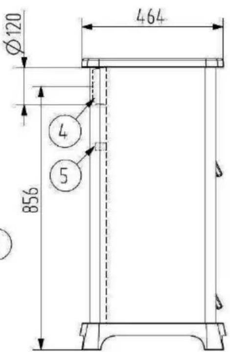 Wamsler Kamino 1096 FA - Distances minimum - 6