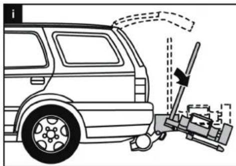 Pro-User Diamant SG3 FixMatic - Tiltingthebicyclecarrier,accessothe luggagespace - 1