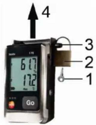 Testo 176T3 - Unlock the data logger - 1