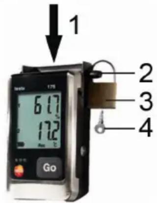 Testo 176T3 - Sécuriser l'enregistreur de données - 1