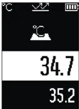 BOSCH AdvancedTemp - Režim teploty povrchu (viz obrázek A) - 2