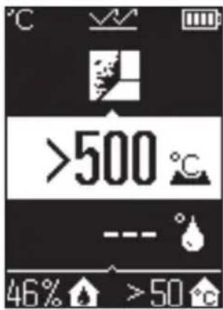 BOSCH AdvancedTemp - Измерени вредности надвор од мерниот опсег - 1