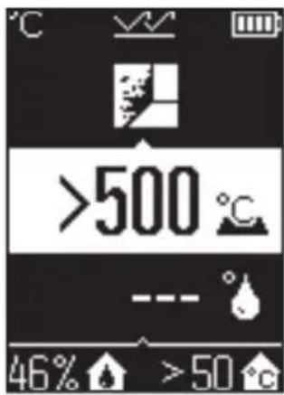 BOSCH AdvancedTemp - Mittausarvot mittausalueen ulkopuolella - 1