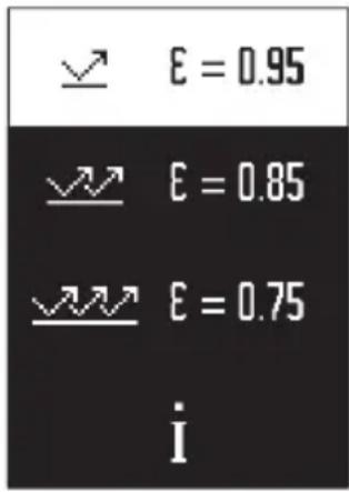 BOSCH AdvancedTemp - Emisijos laipsnis paviršiaus temperatūros matavimams - 1
