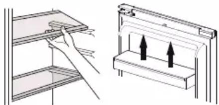 DOMO DO91702R - DéPLACER LES CLAYETTES ET LES ETAGERES DE PORTE - 1
