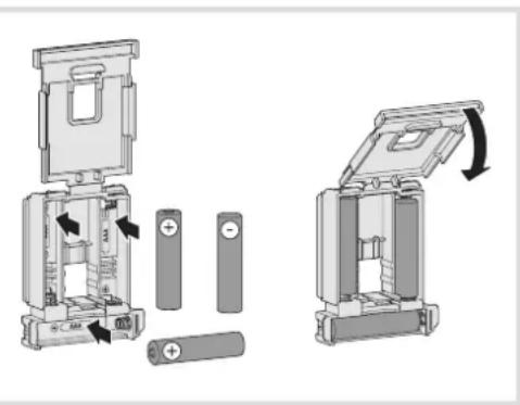 HAGER TRE500 - Mise en place des piles Bouton @fg - 1