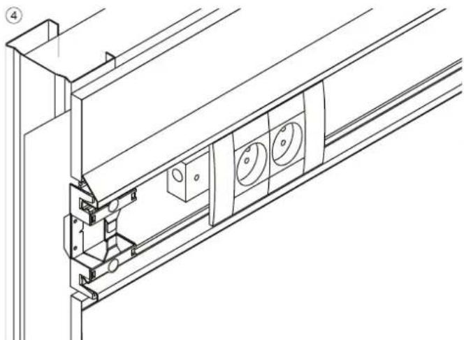 HAGER LFF71H0999016 - Installation en parois légères (cloisons à montants) des goulottes encastrées - 4