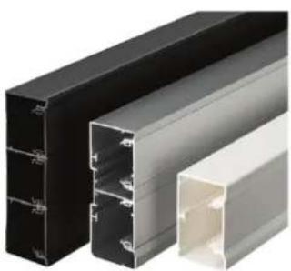 HAGER LFF71H0999016 - Goulottes à enclipsagedirect GBD/GBA:2 matières, 3 couleurs,1 à 3 compartments - 2