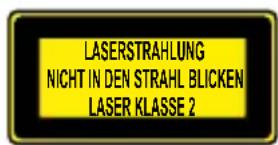 POWERFIX HG01701A - Gefahr durch Laserstrahlung - 1