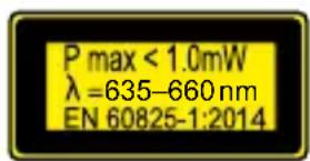 POWERFIX HG01701A - Gefahr durch Laserstrahlung - 2
