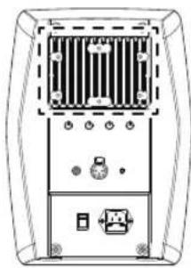 PIONEER RM05 - Posición de los agujeros de tornillo para el soporte de montaje en pared - 2