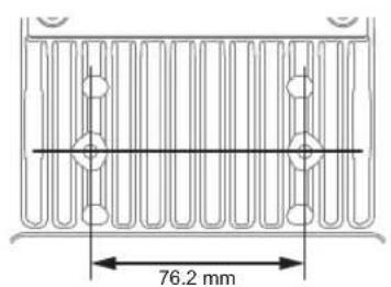 PIONEER RM05 - Position of screw holes for the wall mount bracket - 2