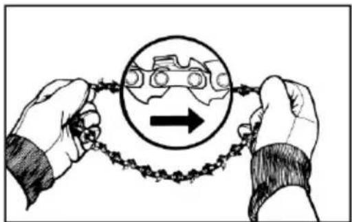 Greencut PP560L - MONTAGE DER SCHIENKETTE / FÜRUNGSSÄGE - 4