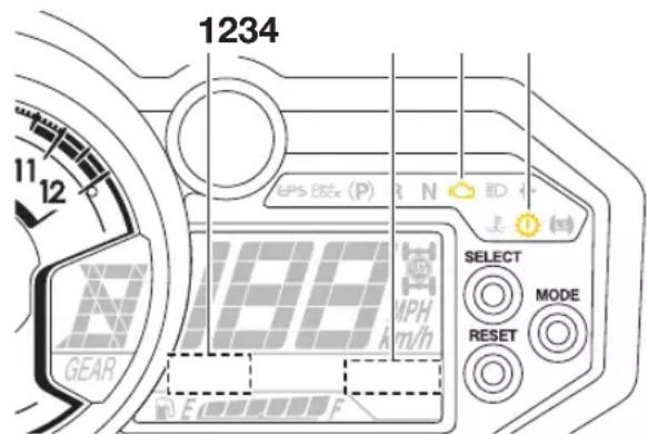 YAMAHA YXZ1000R SS (2024) - Affichage du code d'erreur - 1