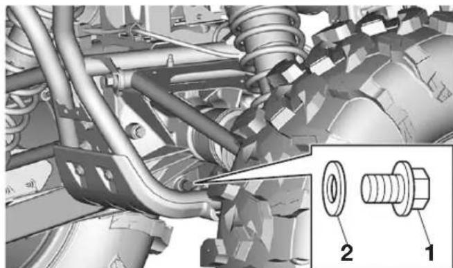 YAMAHA YXZ1000R SS (2024) - Changement de I'huile de couple conique - 1