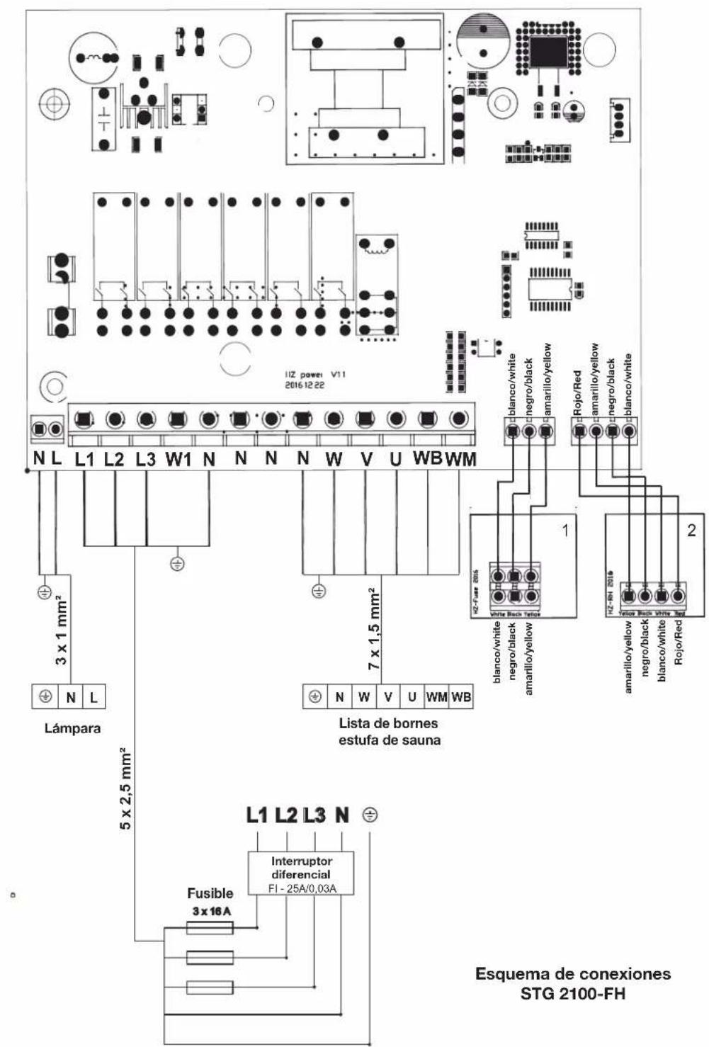 Karibu Jöhvi - - STG 2100 - F / Diagrama de conexiones - 3