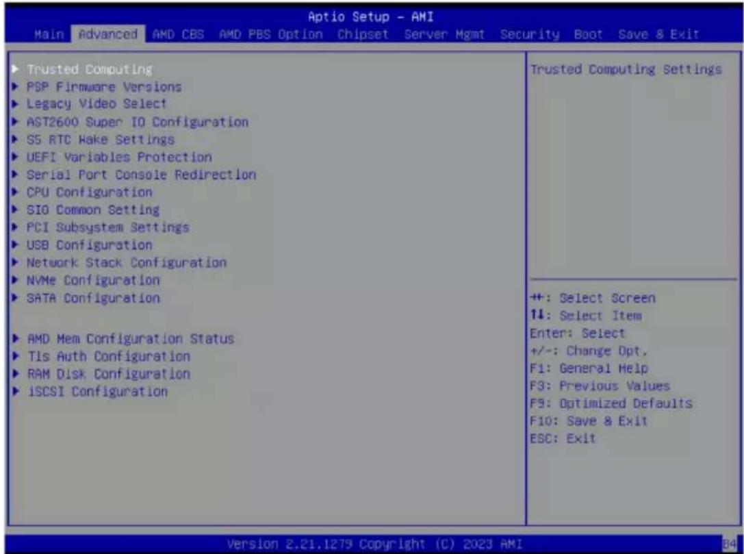 GIGABYTE ME03CE1 - When "Boot Mode Select" is set to Legacy in the Boot > Boot Mode Select section - 1