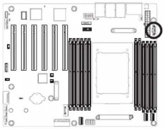 GIGABYTE ME03CE1 - 7) PMBUS1 (PMBus Connector) - 1
