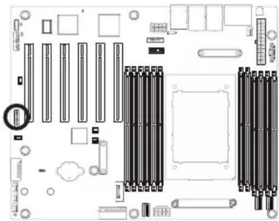GIGABYTE ME03CE1 - 10) BP_1 (HDD Backplane Board Connector) - 1