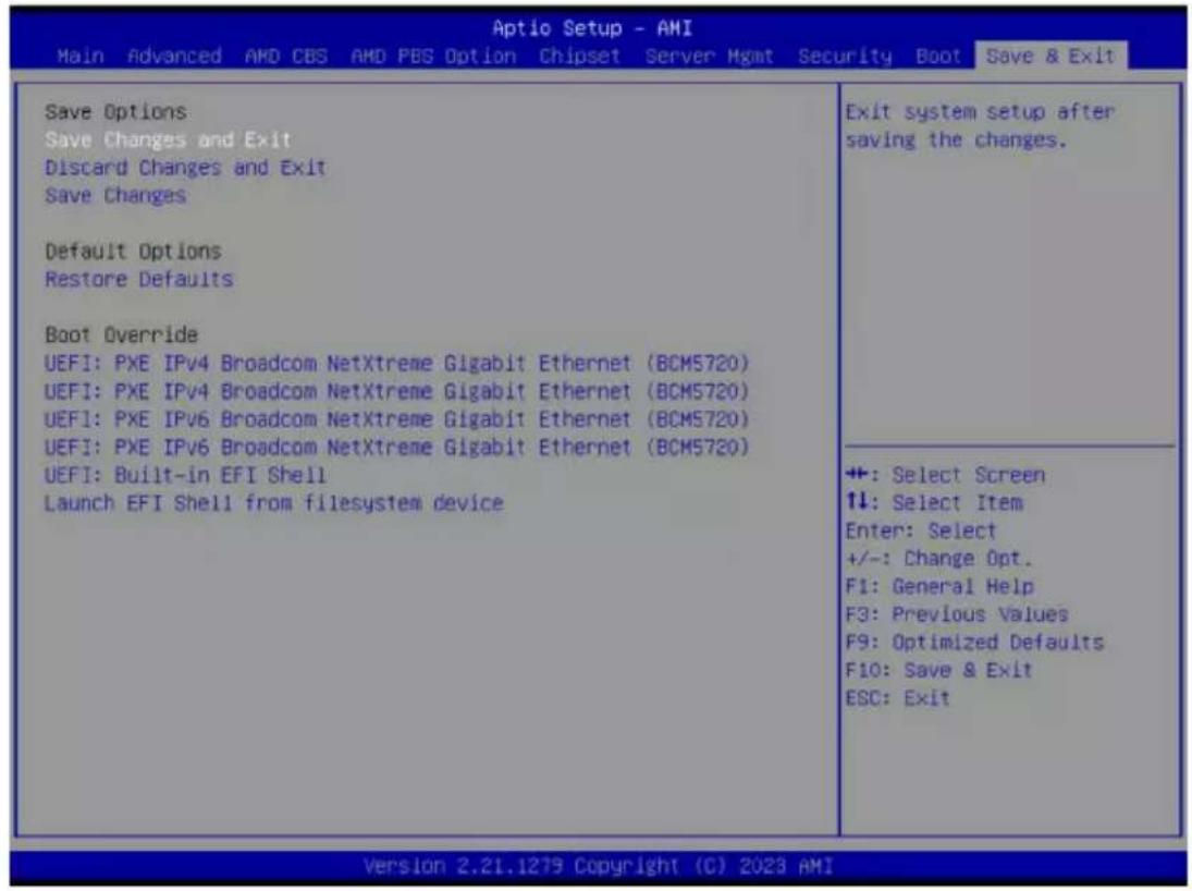 GIGABYTE ME03CE1 - 2-9 Save & Exit Menu - 1