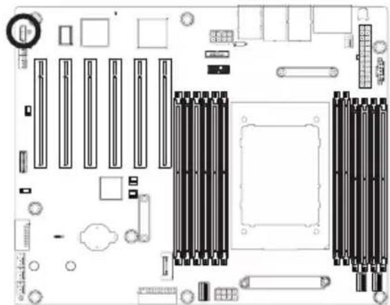 GIGABYTE ME03CE1 - 12) IPMB1 (Intelligent Platform Management Bus) Connector - 1