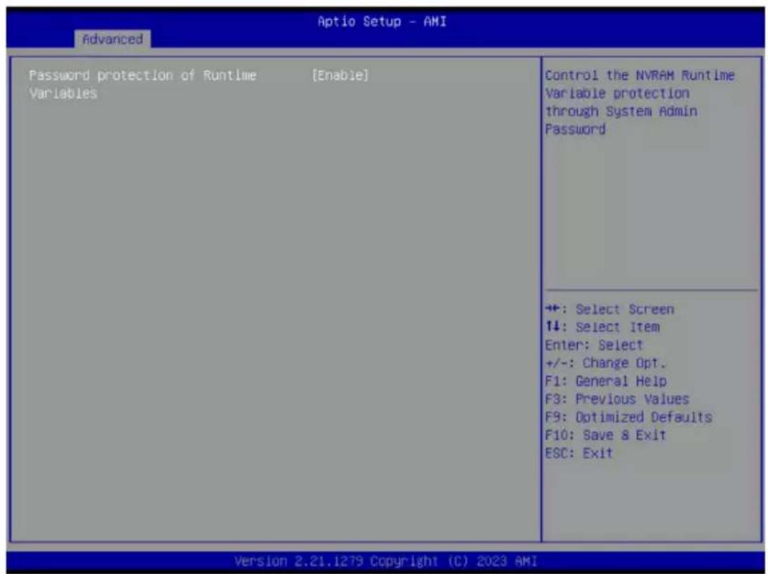 GIGABYTE ME03CE1 - 2-2-6 UEFI Variables Protection - 1