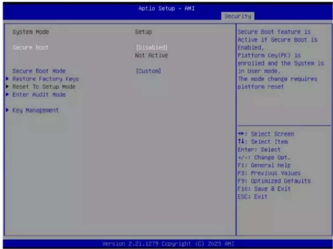 GIGABYTE ME03CE1 - 2-7-1 Secure Boot - 1