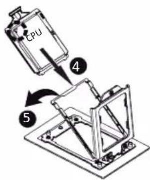 GIGABYTE ME03CE1 - Follow these instructions to install the CPU: - 3