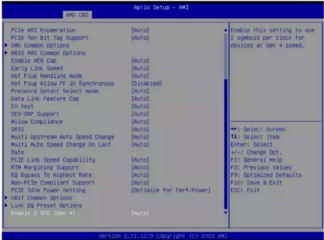 GIGABYTE ME03CE1 - 2-3-4 NBIO Common Options - 2