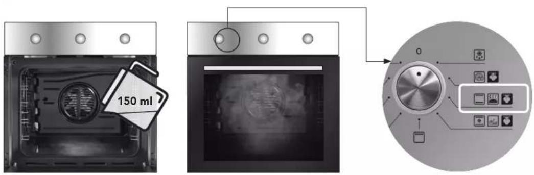 Glem Gas GFX62WHS3 - Pulizia cavità forno con funzione VAPOclean\* (con vapore) - 2