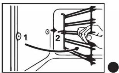Glem Gas GFX62WHS3 - Disassembling the shelf supports - 2