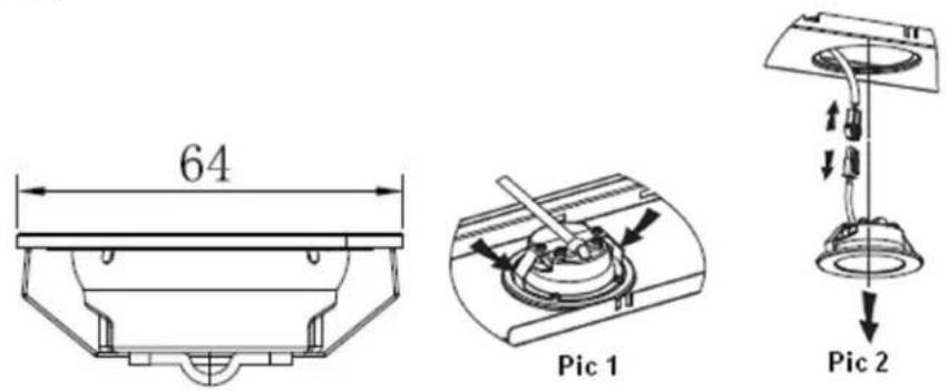 Glem Gas GHI9100BK - REPLACING THE BULB: - 1