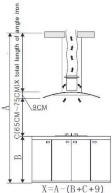 Glem Gas GHI9100BK - INSTALLATION (VENTILATION À L'EXTÉRIEUR) - 3